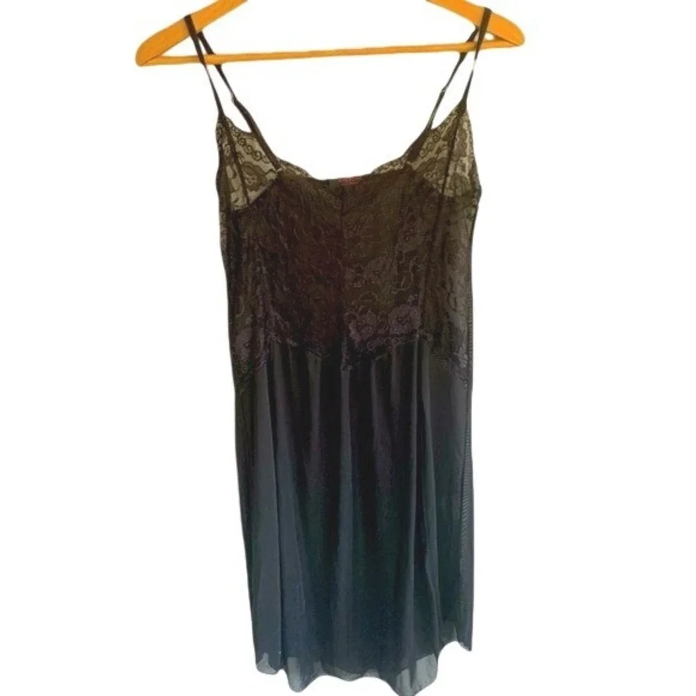 Avidlove Babydoll Chemise Womens Medium Black Lace Gothic Coquette Boudoir